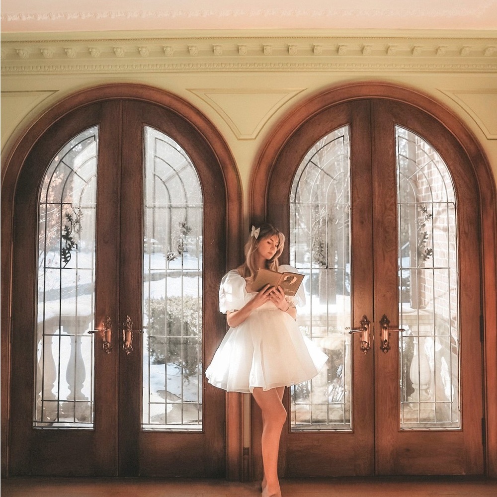 Selkie White Mini Dress